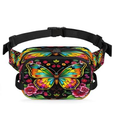 Imagem de Pochete preta para mulheres e homens com alça ajustável, bolsa transversal, bolsa de peito, bolsa tiracolo, Cor 21