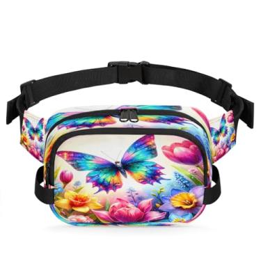 Imagem de Pochete colorida com galo de girassol para mulheres e homens com alça ajustável, bolsa transversal, bolsa de peito, bolsa tiracolo, Cor 20