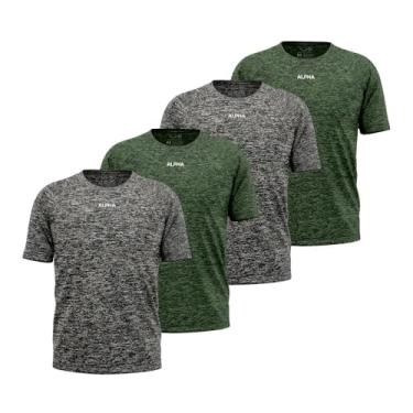 Imagem de Kit 4 Camisetas Dry Essential Alpha Co Masculina UseAlpha