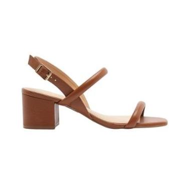 Imagem de Sandália Salto Baixo Bloco Básica Lançamento Arezzo-Feminino