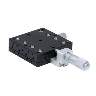 Imagem de Eixo X 125 * 125mm Estação de corte Plataforma de deslocamento manual Mesa deslizante de palco linear LX125-C LX125-L LX125-R trilho cruzado(LX125-C)