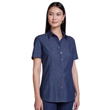 Imagem de Camisa Jeans Dudalina Essentials Slim Feminino-Feminino