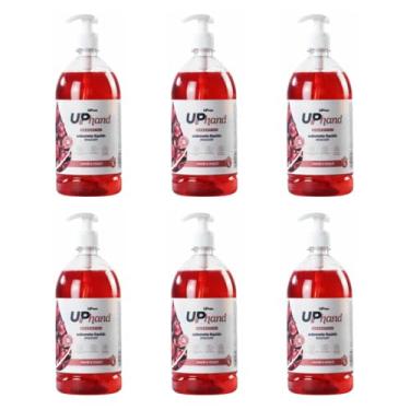 Imagem de Kit com 6 Sabonetes Líquidos Glicerinados Para Mãos 1L Romã e Maçã - Up Hand Essential