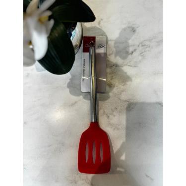 Imagem de Espatula Vazada Inox C/ Silicone 36Cm