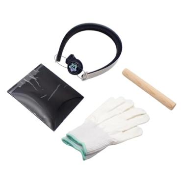 Imagem de menolana Kit de corte para raquete de tênis de mesa, ferramenta para aparar bordas, proteção anti-rasgo, acessório profissional com luvas.
