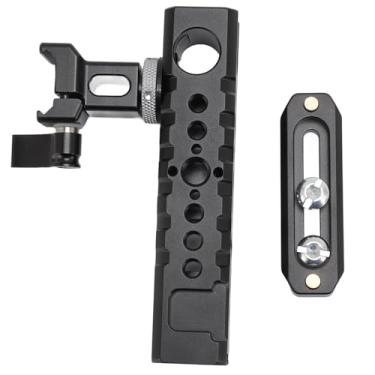 Imagem de Cryfokt Gaiola para Câmera, Alça Superior Universal, Material de Liga de Alumínio Com Montagem de Sapata Fria para Microfone, Produção de Filmes