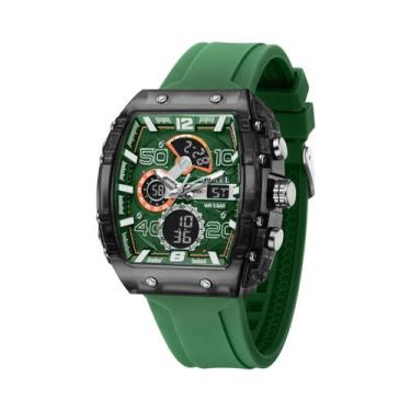 Imagem de Relógio Digital Masculino À Prova D'Água Luminosa SMAEL 8109 Quadrado 