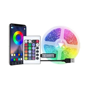 Imagem de Fitas LED RGB Com Controle Remoto De 44 Teclas, Sincronização Musical 