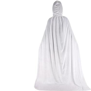 Imagem de Capa Longa Medieval Com Capuz Para Adultos, Robe De Bruxaria Para Mulh