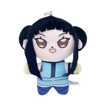 Imagem de Boneco De Pelúcia Tigre Roxo Anime Kpop Demons Hunters Chapéu Preto Ma