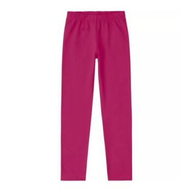 Imagem de Calça Legging Infantil em Cotton Feminino Kyly, Rosa magenta, 08