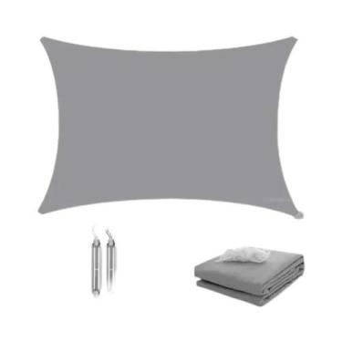 Imagem de Toldo Retangular Impermeável Para Exterior, Sombra Solar Para Jardim, 