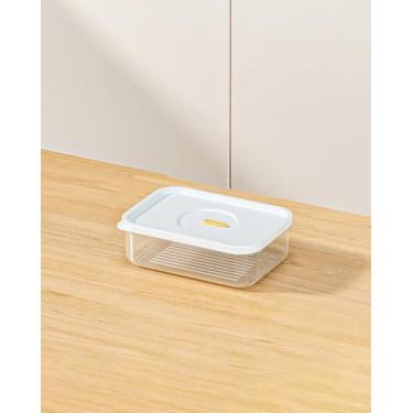 Imagem de Caixa divisória de carne congelada compacta de baixo perfil, organizador de armazenamento de freezer de grau alimentício LCC602-01