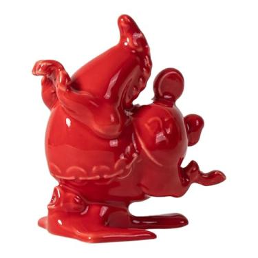 Imagem de Ioensy Incensário pequeno em formato de cavalo, porta-incenso para varetas, presente para o Ano do Cavalo, decoração, mini incensário para acessórios de sala, Vermelho