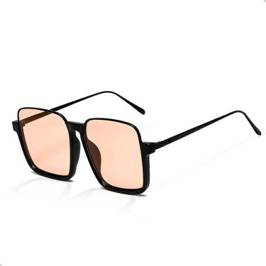 Imagem de Óculos de Sol Feminino Aviador Retro Quadrado Tendência Vintage Festas-Feminino