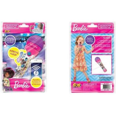 Imagem de Brinquedo Musical Microfone Barbie Rockstar Fun