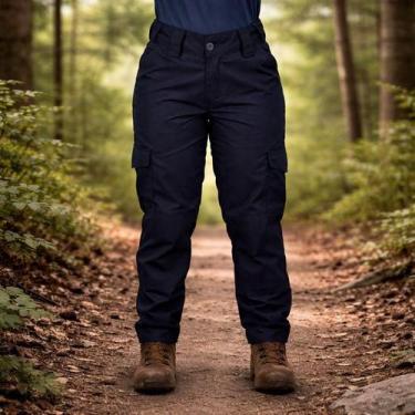 Imagem de Calça Cargo Tática Feminina - Safo - Safo Militar, Azul noturno, 48