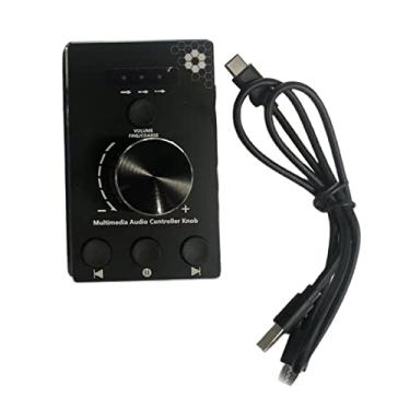 Imagem de ZGUZMCMK Botão de Controle de Volume USB com 3 Modos de Controle, Função Mudo, Mini Controlador Multimídia de Alumínio para Vídeo, Alto-falantes E Ajuste de áu