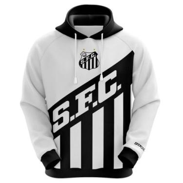 Imagem de Blusa  Agasalho do Santos FC Escudo que Impõe Respeito - Oficial, GG, 