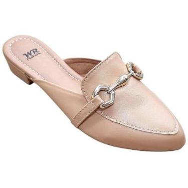 Imagem de Sapato Sandália Mule WR Fashion Bico Fino Confortável Feminino-Feminino
