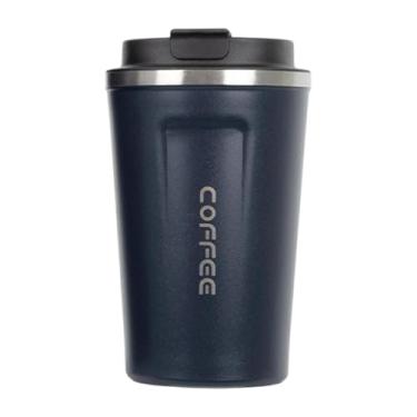 Imagem de predolo Caneca de café em aço inoxidável, copo térmico, garrafa a vácuo para amigos e familiares, 380ml