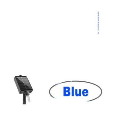 Imagem de Luzes De Chuva De Meteoros LED Solares Com 8 Tubos, Decorações De Nata