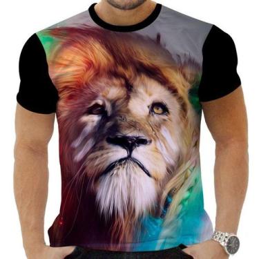 Imagem de Camiseta Camisa Personalizada Animal Felino Leão Selva 4 - OBDS, INF 4