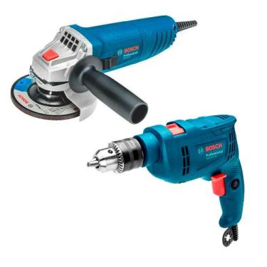 Imagem de Combo Furadeira de Impacto GSB550 + Esmerilhadeira GWS850 Bosch 220V, 