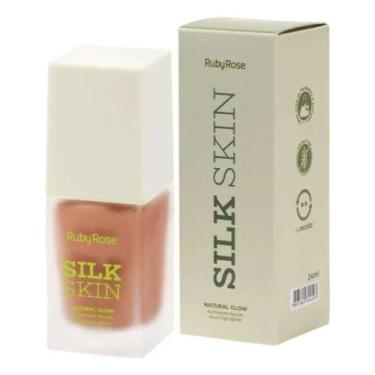 Imagem de Iluminador líquido ruby rose silk skin natural glow sun kissed hbf1601