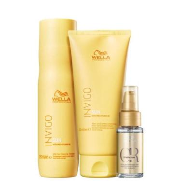 Imagem de Kit Wella Professionals Invigo Sun Oil Reflections Trio (3 Produtos)