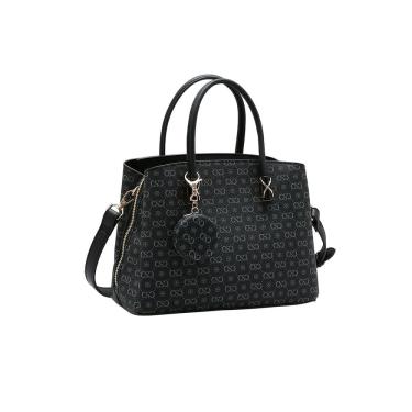 Imagem de Bolsa Feminina Chenson Monograma Elegance - Alça de Mão - Preto 3485407