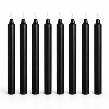 Imagem de Velas Oliveira, Vela Palito Preta 32 Unidades 18cm 15,8-100% Parafina