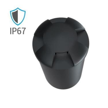 Imagem de Mini Balizador Embutido 1W 6500K Bivolt Preto - Luminatti