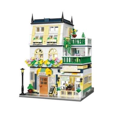 Imagem de Blocos De Montar Mini Jardim Hotel, Casa De Rua Da Cidade, Micro Bloco