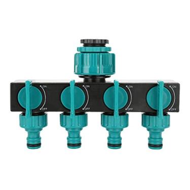 Imagem de Aramox Divisor de água de 4 Vias, Conector de Mangueira de Jardim Com 3 Especificações 33mm 25mm 20mm, para Jardinagem, Manutenção de Gramado, Lavagem de Carro