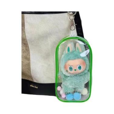 Imagem de Bolsa De Armazenamento Portátil Para Boneca Labubu, Capa Transparente 