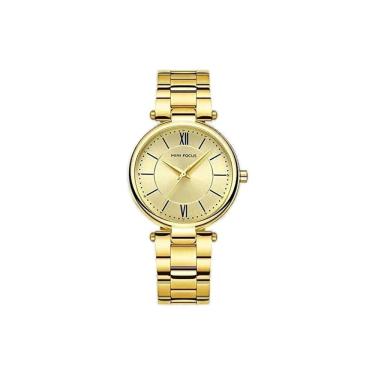 Imagem de Relógio Casual Minifocus Mf 0189 à Prova D' Água Dourado