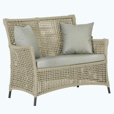 Imagem de 1 Sofá área Externa Igapó Alumínio Preta Corda Náutica E3 Rami