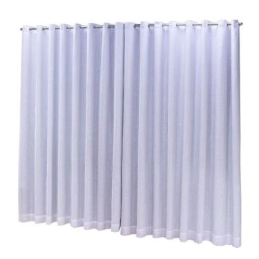 Imagem de Cortina Blackout com linho 2,80x2,70 Para Trilho Duplo - Ludatex, Bran
