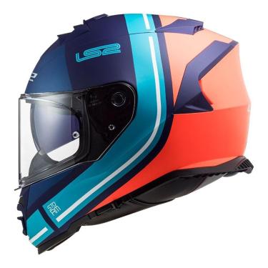Imagem de Capacete Ls2 FF800 Storm Slant Azul e Laranja-Masculino