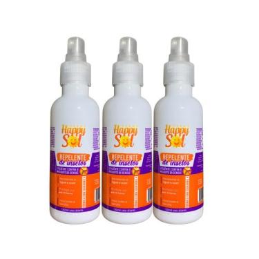 Imagem de Kit 3 Repelente Happy Sol Icaridina Proteção Contra Dengue