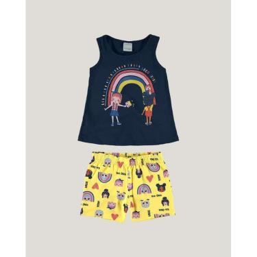 Imagem de Conjunto Infantil Menina Blusa e Short Malwee 97176-Feminino