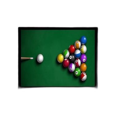 Imagem de Quadro Decorativo Mesa De Bilhar- Sinuca 33X24Cm - Com Vidro
