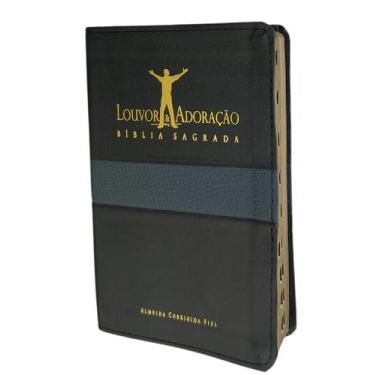 Imagem de Bíblia Sagrada Louvor e Adoração - Capa Luxo Preta - NVI - Familia Edi