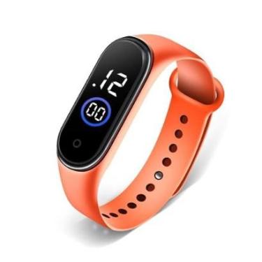 Imagem de Relógio Led Pulso Digital Esporte Aprova D'agua Bracelete Várias Cores Presente Criança Adulto-Unissex