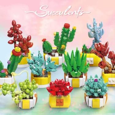 Imagem de Blocos de Montar Mini Plantas DIY Sortido Domni