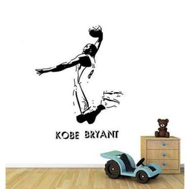 Imagem de Adesivo de parede Kobe Bryant Dunk para amantes de basquete 45x50cm - 