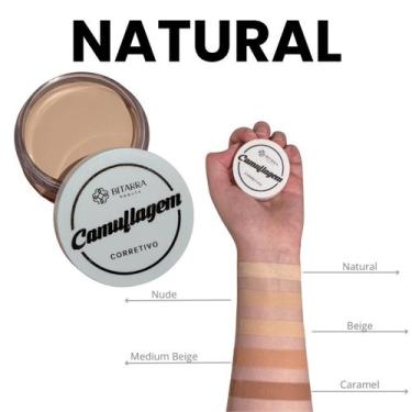 Imagem de Corretivo Camuflagem Bitarra Beauty - NATURAL - correção perfeita sobr
