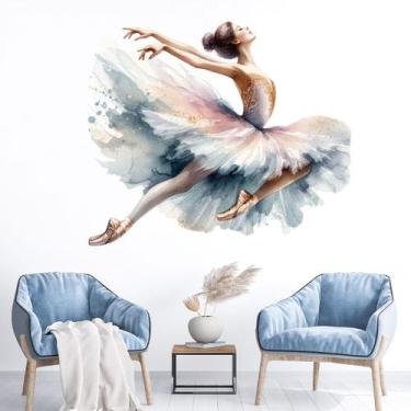 Imagem de Adesivo de parede Elegant Ballet Dancer para sala de estar ou quarto -