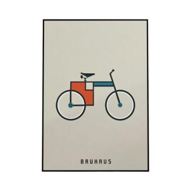 Imagem de Arte De Parede Em Formato Geométrico De Bicicleta Retrô Bauhaus, Impre